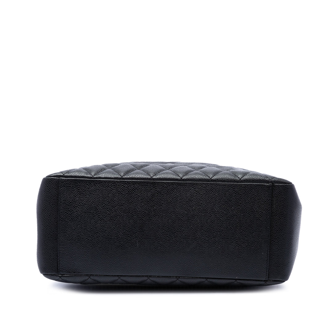 Chanel Cabas Cuir caviar Noir – vue 3 – GABY PARIS