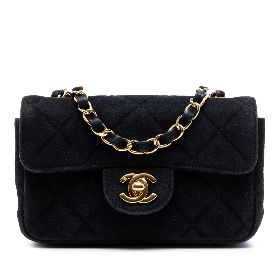 Chanel Extra Mini Rectangular Classic Daim Simple rabat