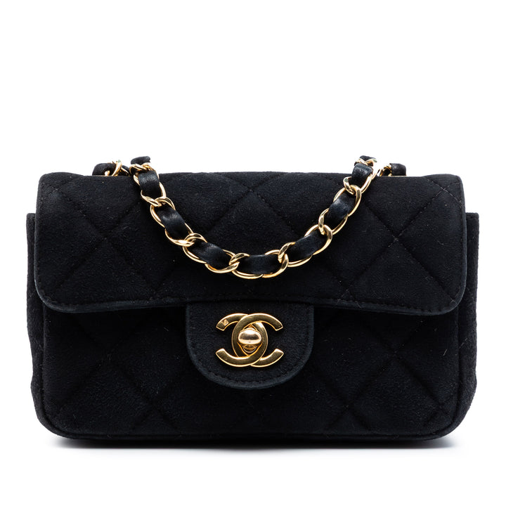 Chanel Extra Mini Rectangular Classic Daim Simple rabat