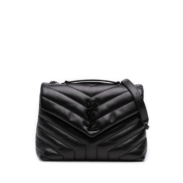 Matelasse Monochrome LouLou Sac Petit Cuir de veau Noir