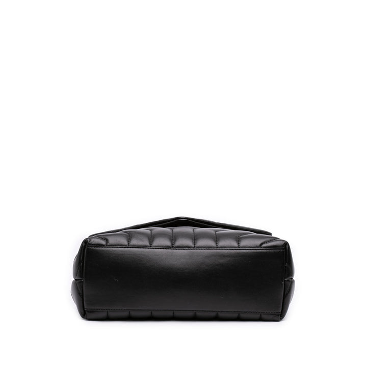 Matelasse Monochrome LouLou Sac Petit Cuir de veau Noir