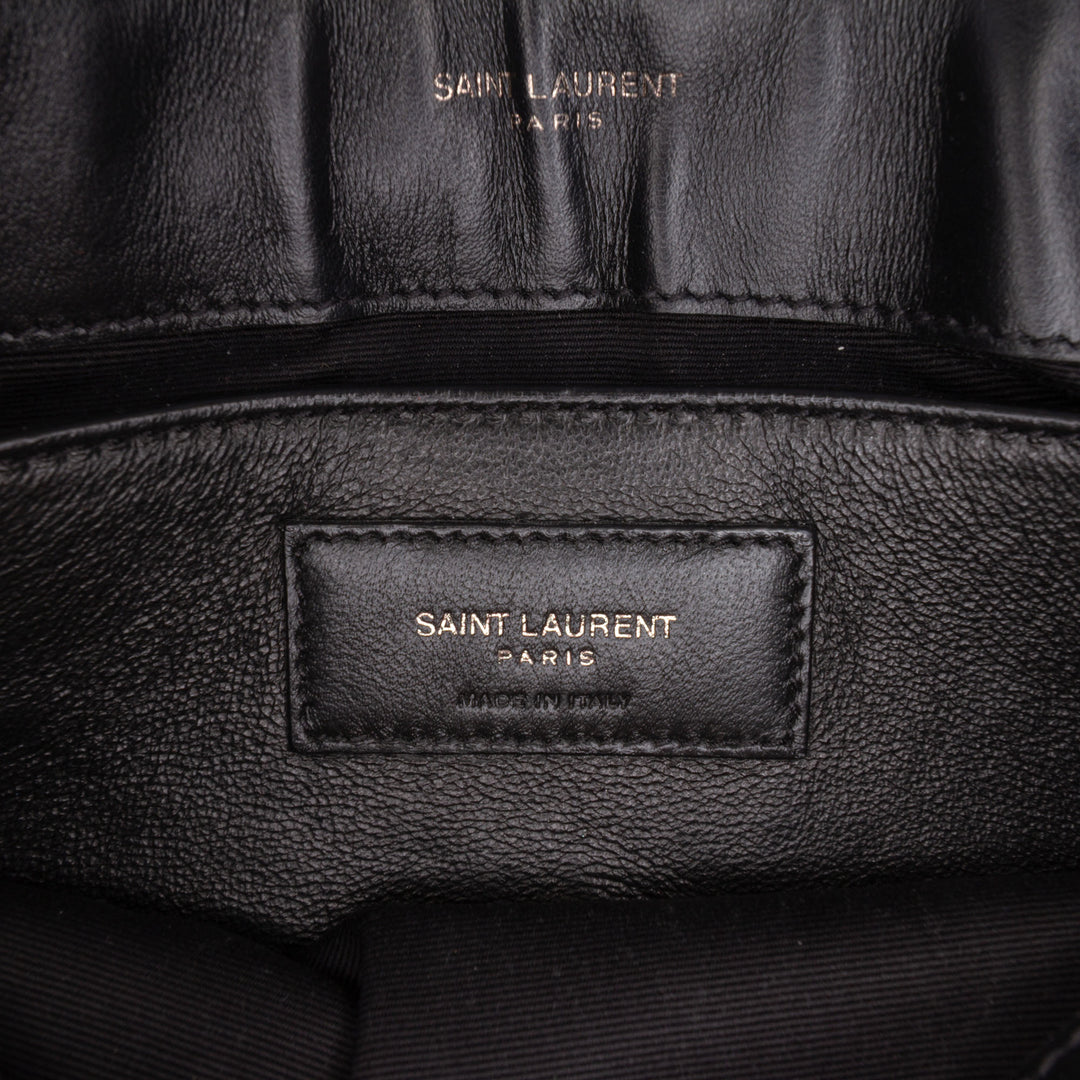 Matelasse Monochrome LouLou Sac Petit Cuir de veau Noir