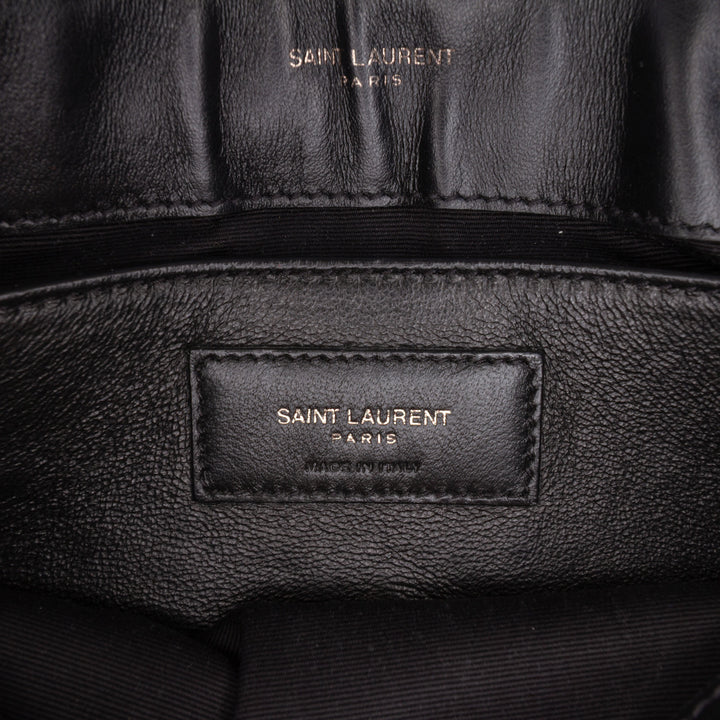 Matelasse Monochrome LouLou Sac Petit Cuir de veau Noir