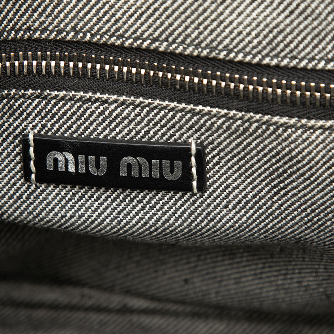 Miu Miu Small Jean Logo Sac