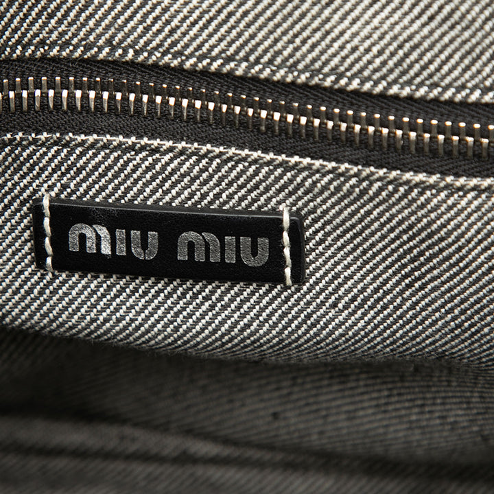 Miu Miu Small Jean Logo Sac