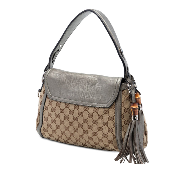 Gucci Medium GG Toile Techno Horsebit Sac