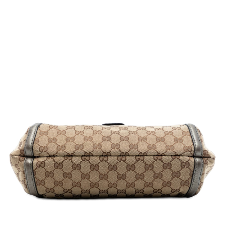 Gucci Medium GG Toile Techno Horsebit Sac