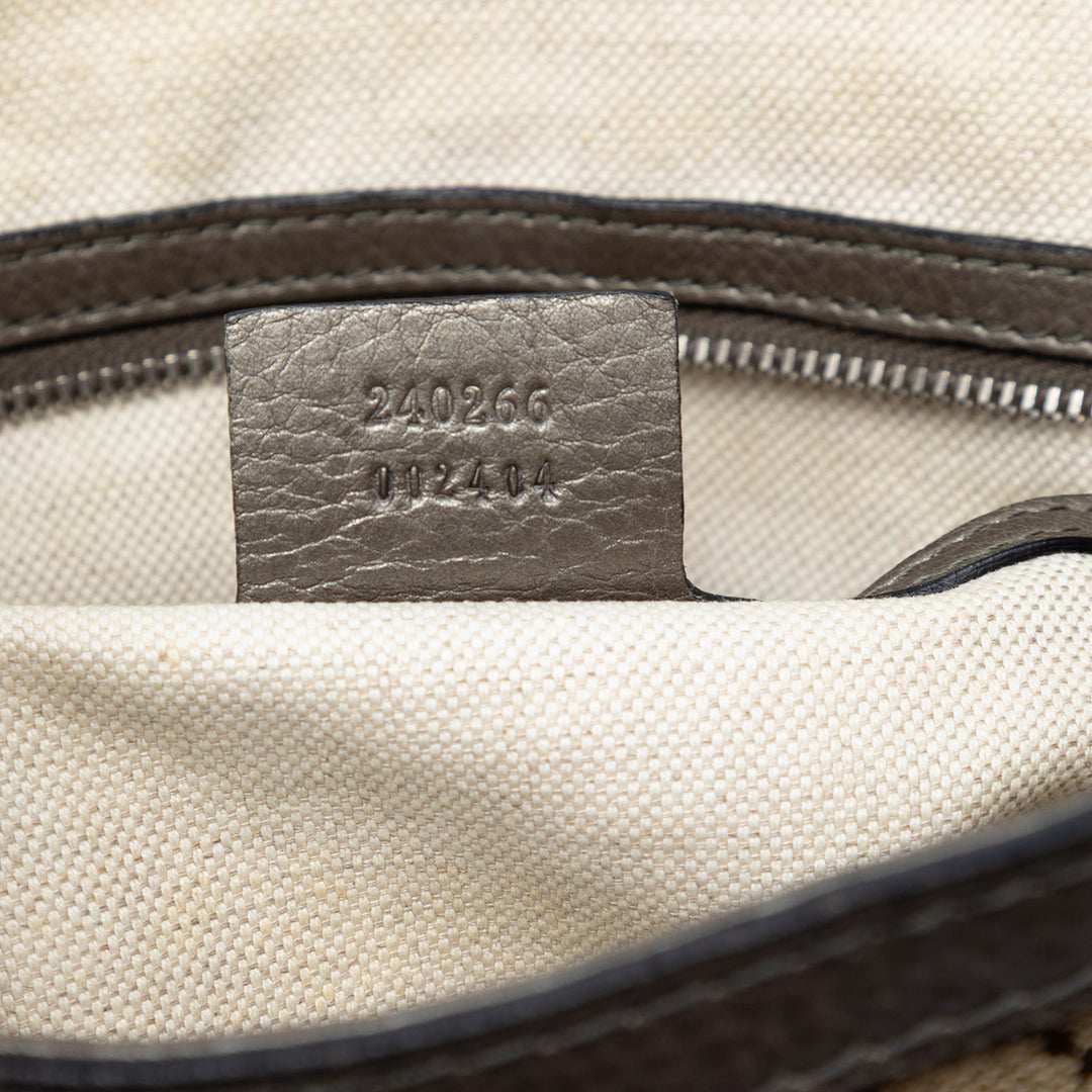 Gucci Medium GG Toile Techno Horsebit Sac