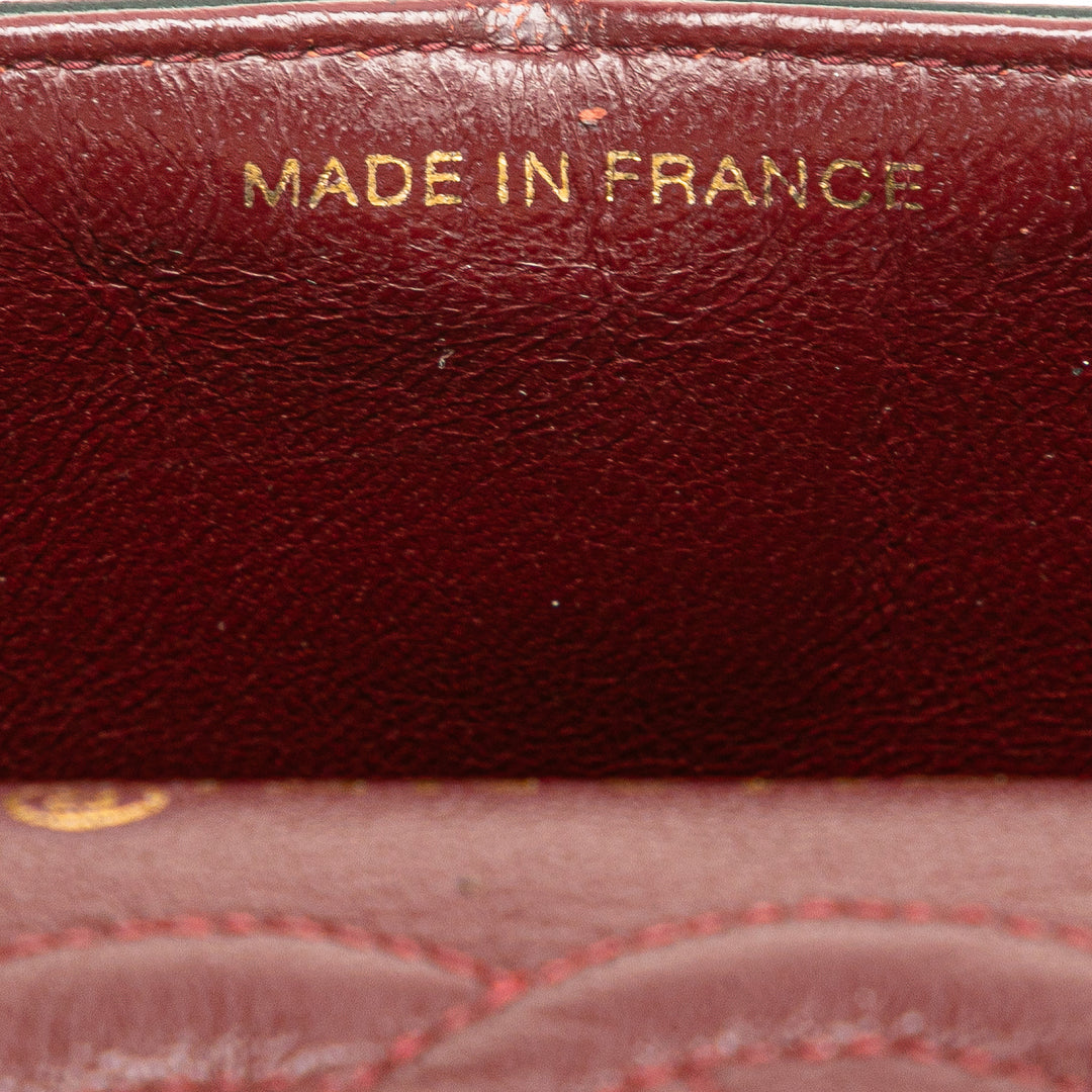Small Classic Lambskin Double Flap Black - Gaby Paris