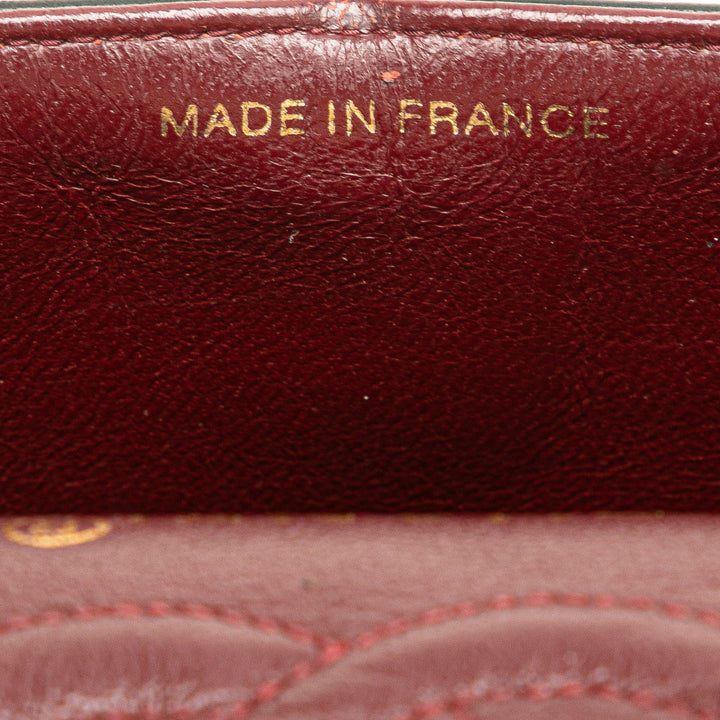 Small Classic Lambskin Double Flap Black - Gaby Paris