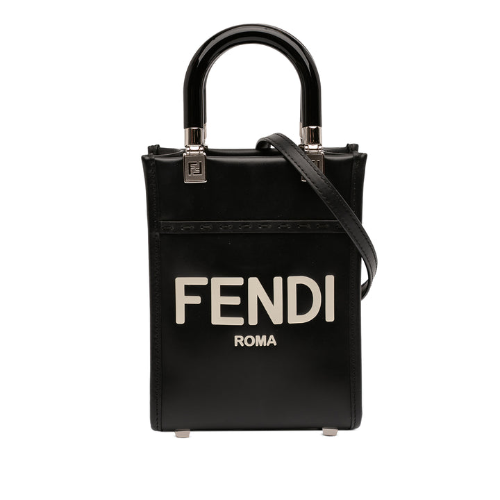 Fendi Mini Cuir Sunshine Shopper Cabas