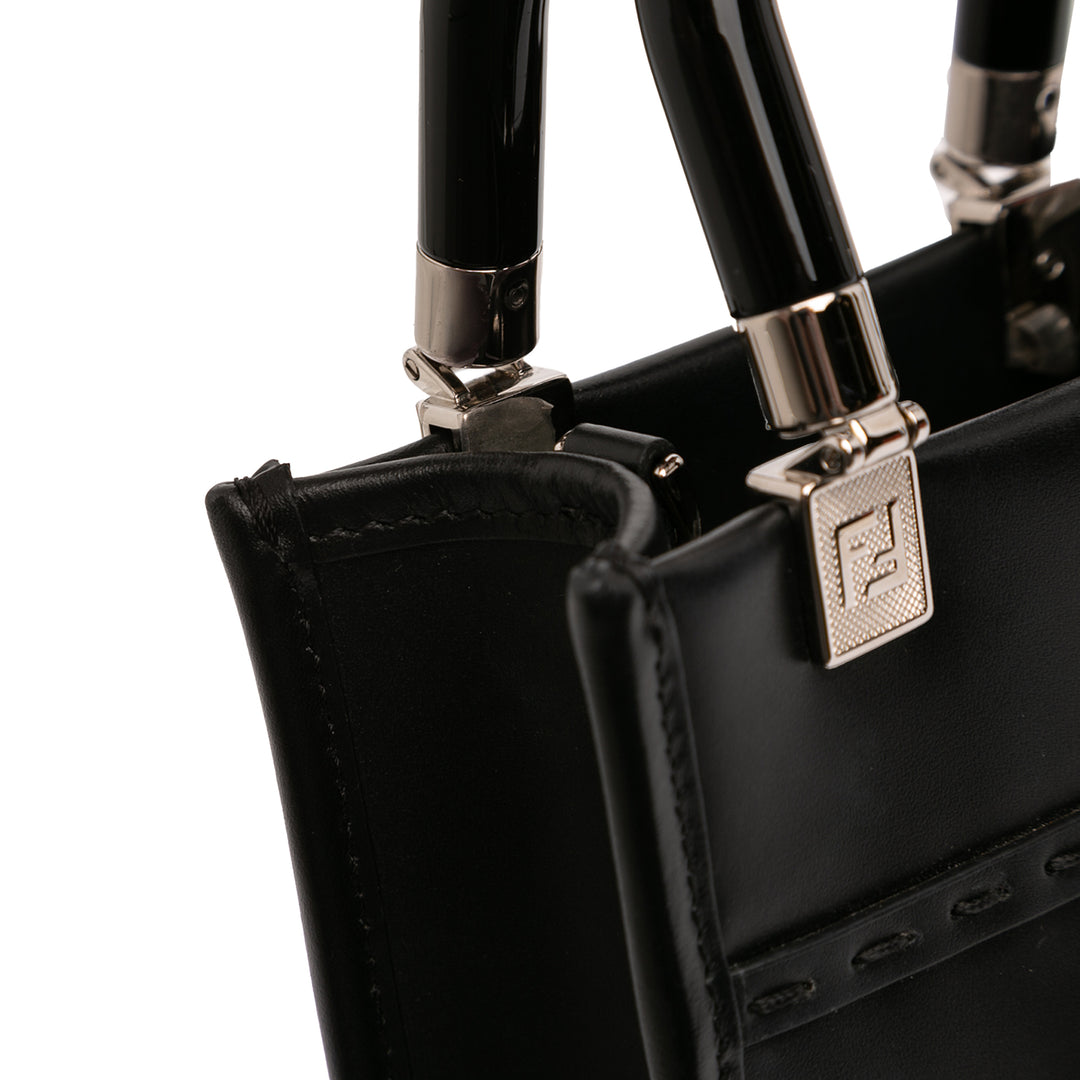 Fendi Mini Cuir Sunshine Shopper Cabas