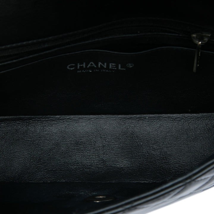Chanel Classic Rectangulaire Rabat simple Mini Noir