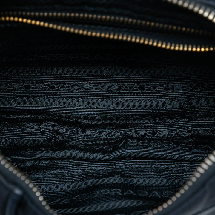Prada Saffiano à finitions Tessuto Chain Sac porté croisé