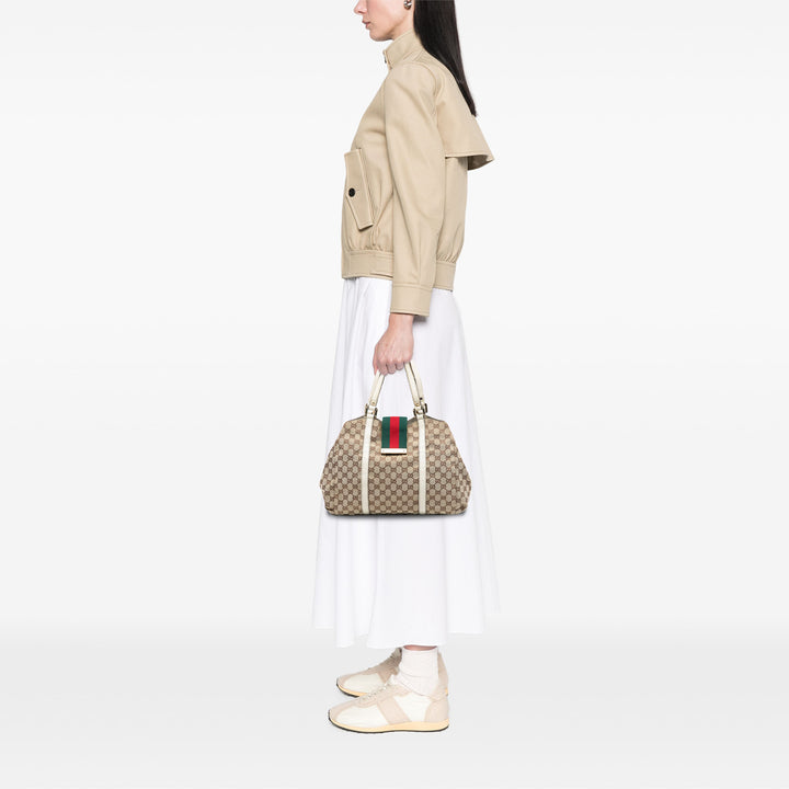 Gucci GG Toile Web New Ladies Cabas