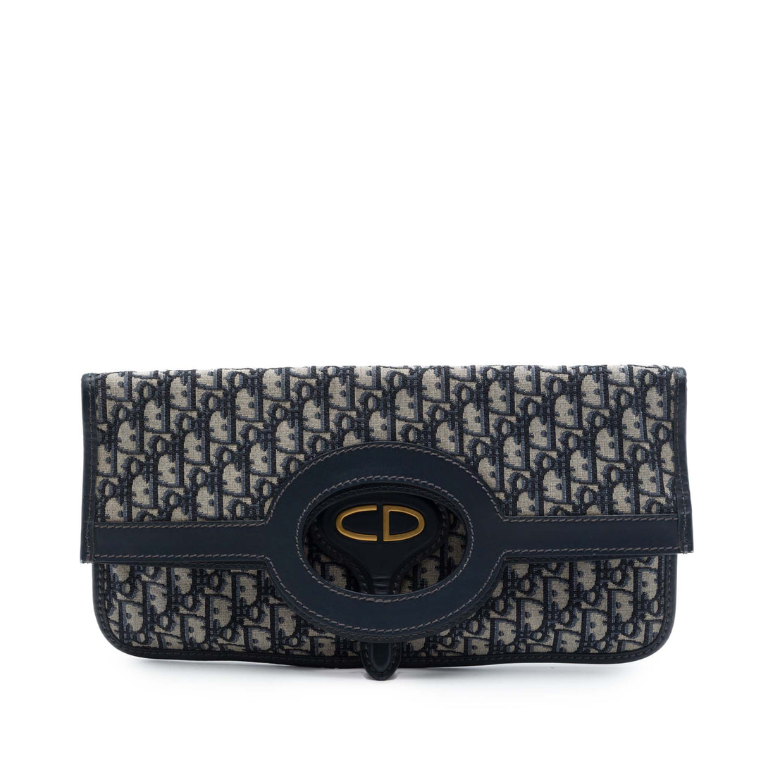 Dior Oblique Toile Fold Over Pochette