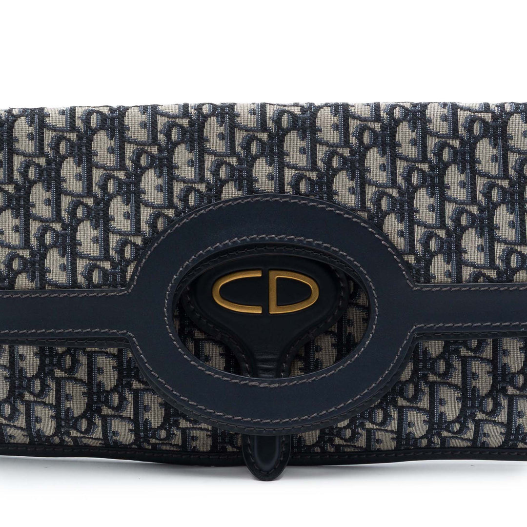 Dior Oblique Toile Fold Over Pochette
