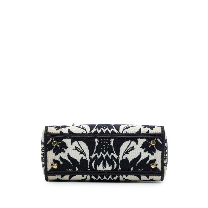 Dior Mini brodé Toile Petites Fleurs Lady D Lite