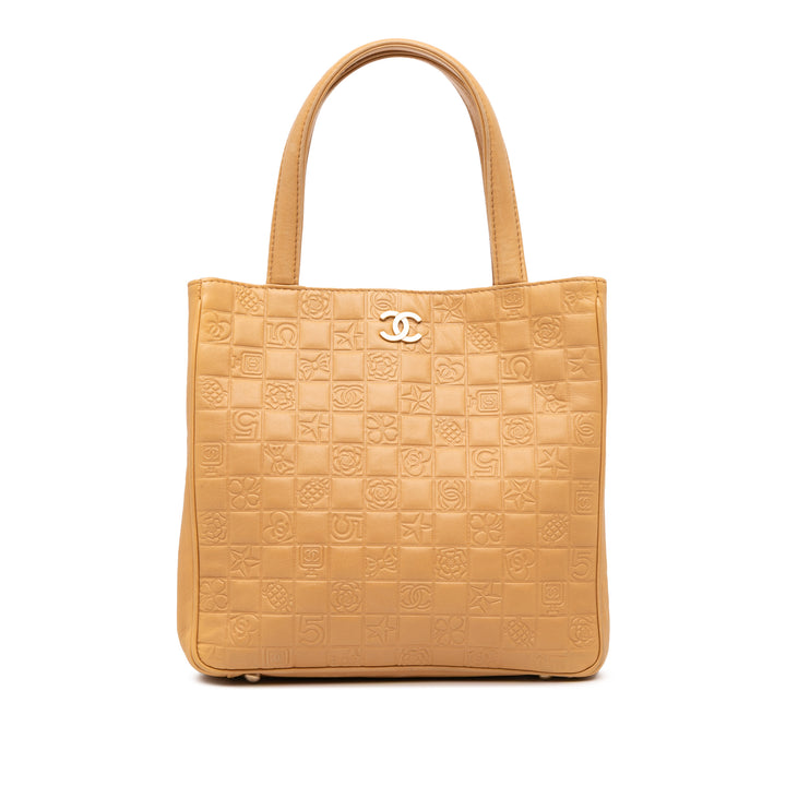 Chanel CC embossé Cuir d’agneau Precious Symbols Cabas