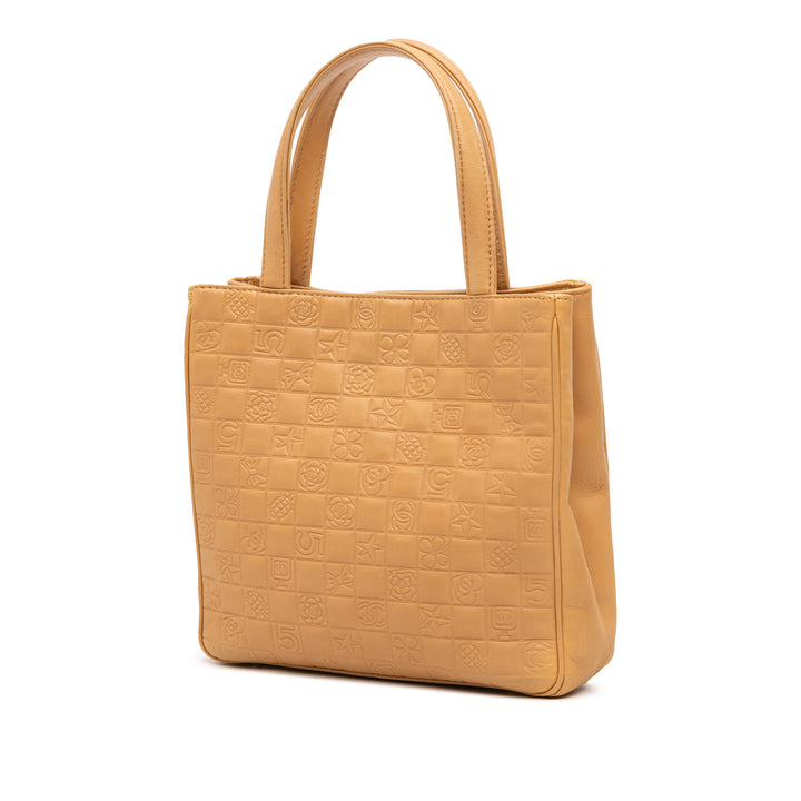 Chanel CC embossé Cuir d’agneau Precious Symbols Cabas