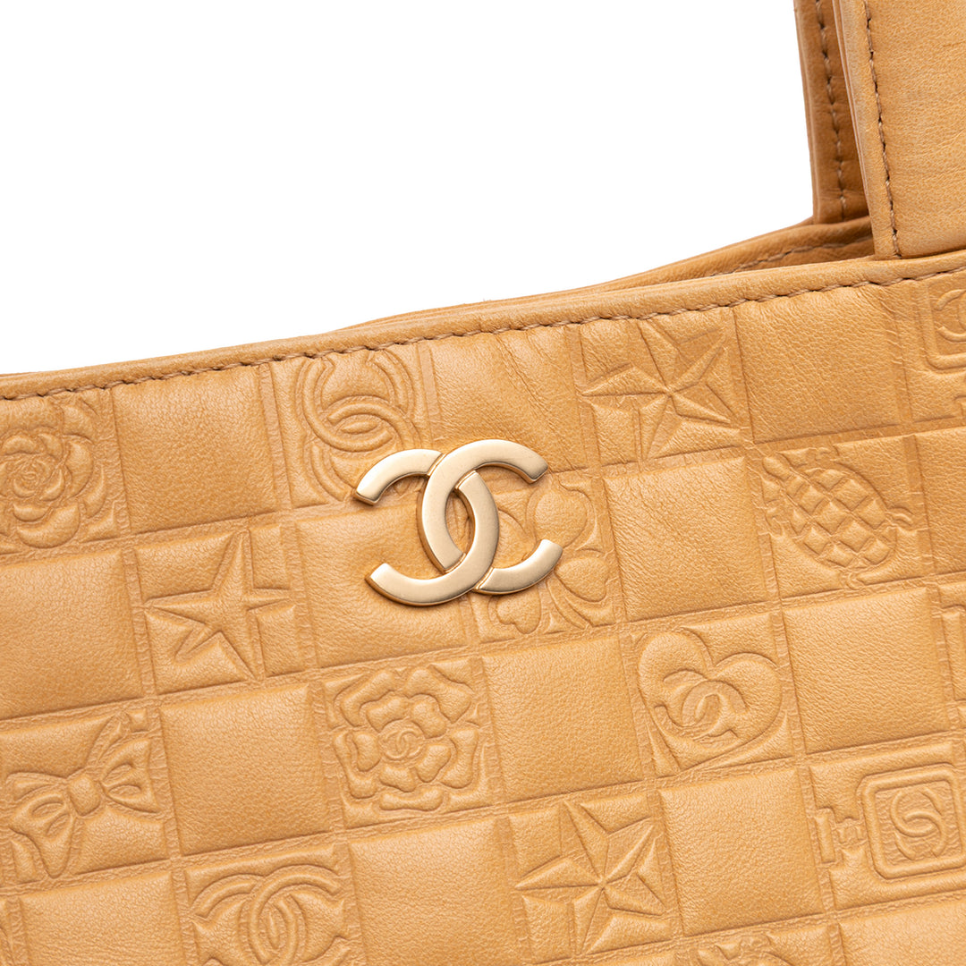 Chanel CC embossé Cuir d’agneau Precious Symbols Cabas