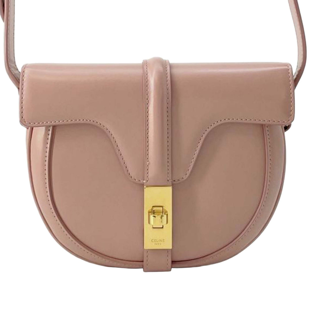 Small Calfskin Besace 16 Crossbody Pink - Gaby Paris
