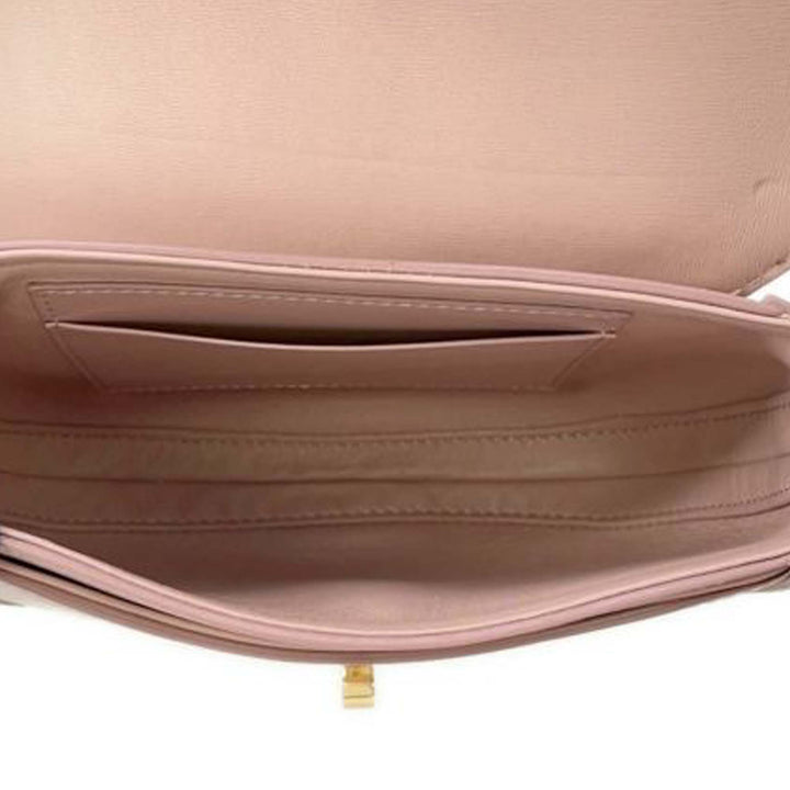 Small Calfskin Besace 16 Crossbody Pink - Gaby Paris