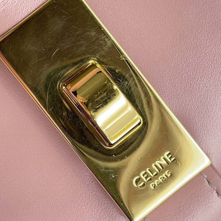Small Calfskin Besace 16 Crossbody Pink - Gaby Paris