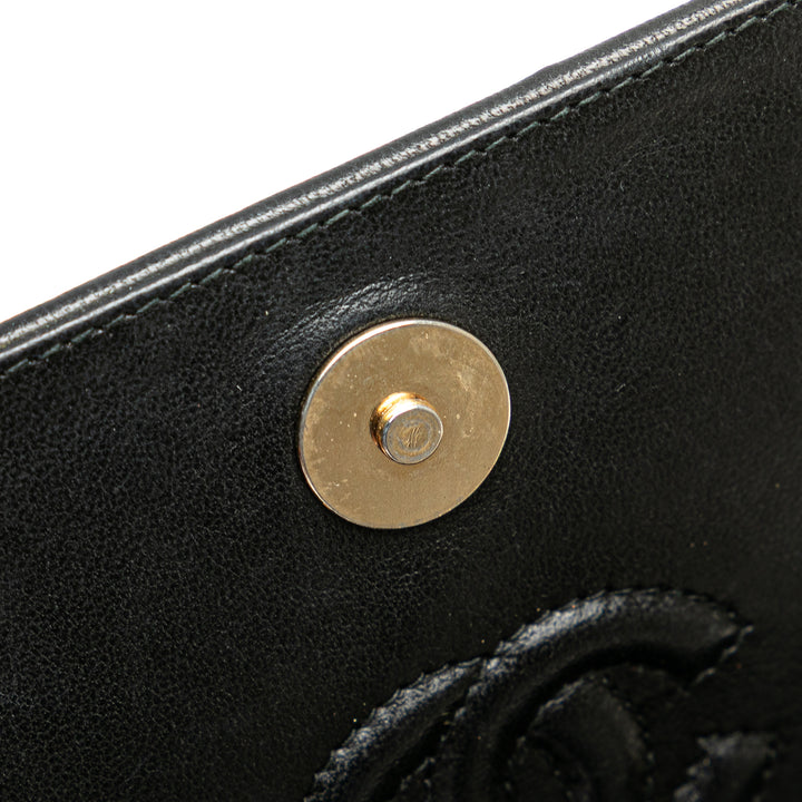 Quilted Lambskin Tassel Flap Black - Gaby Paris