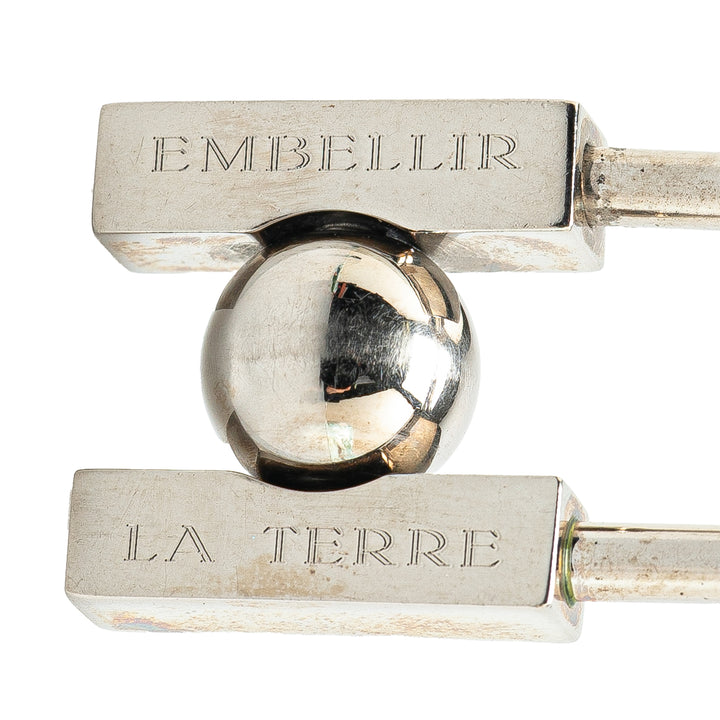 Palladium Plated LHomme Peut Embellir La Terre Cadena Lock Silver - Gaby Paris