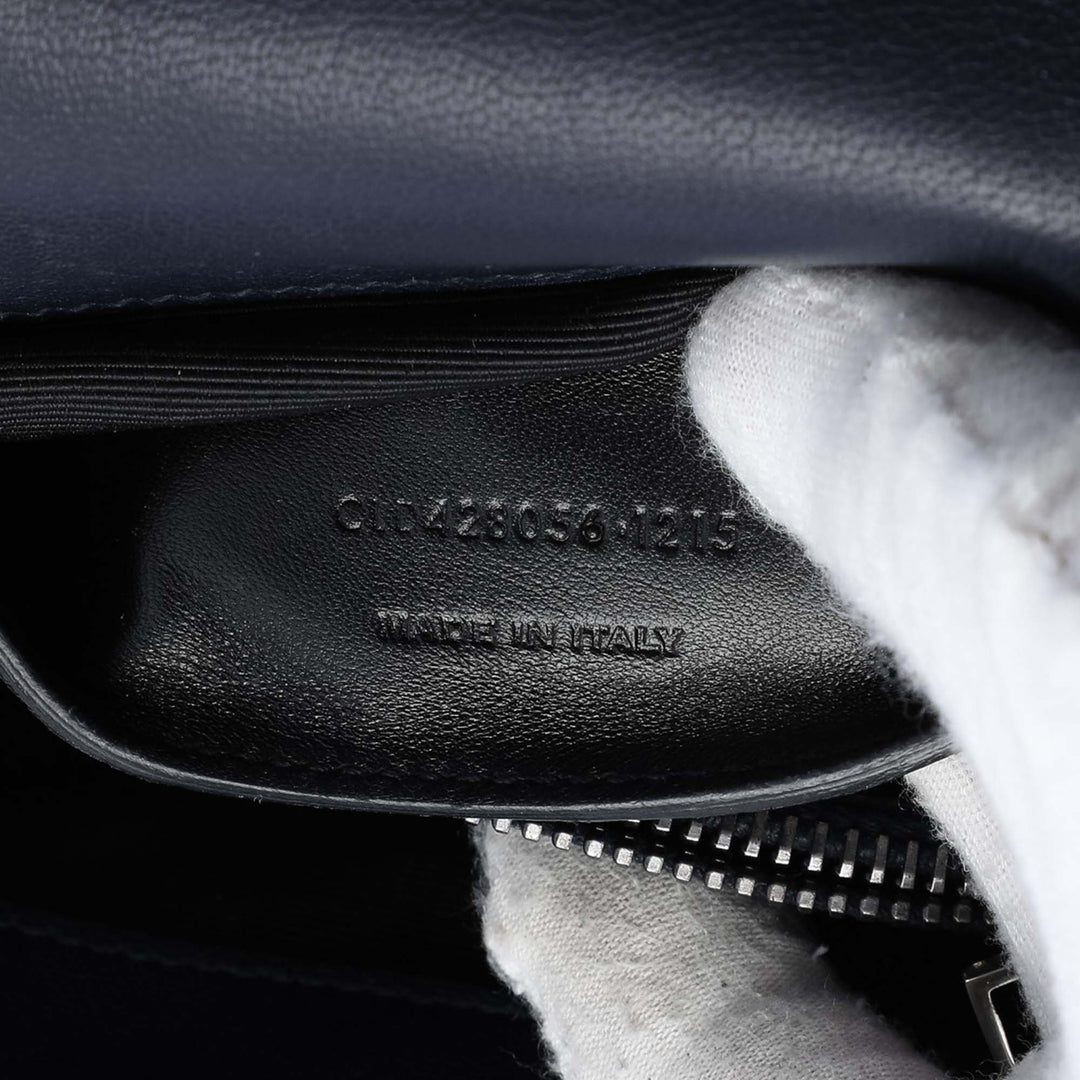 Saint Laurent Medium Chevron Sheepskin Monogram College Sac