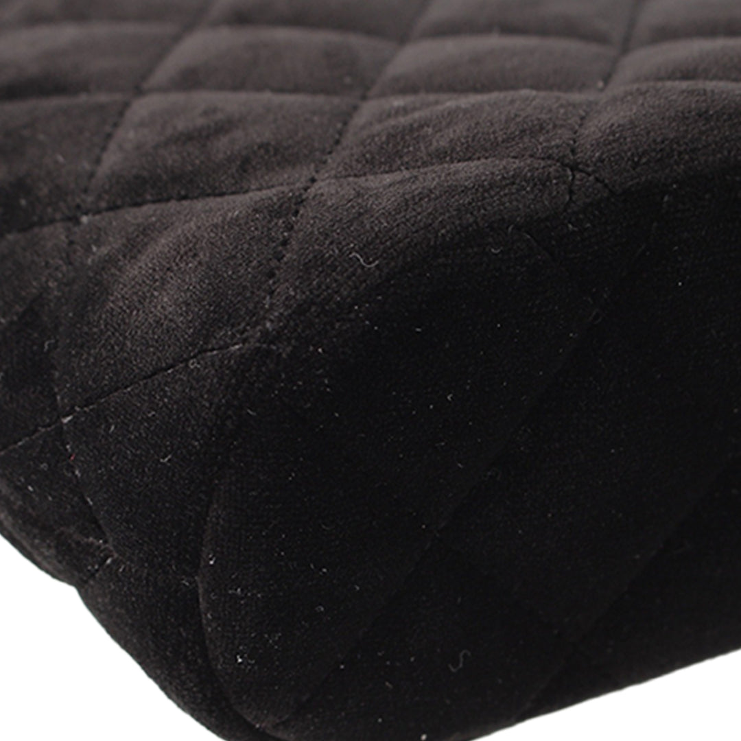Matelassé Coco Pochette avec chaîne Noir