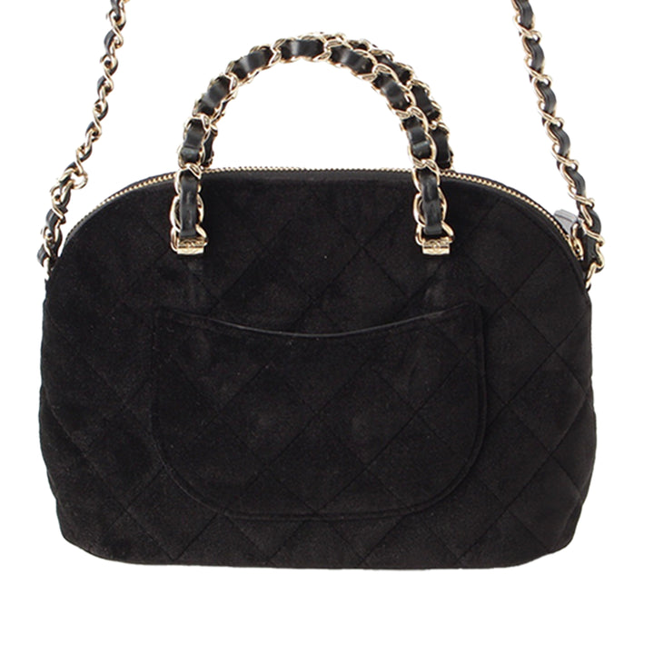 Matelassé Coco Pochette avec chaîne Noir
