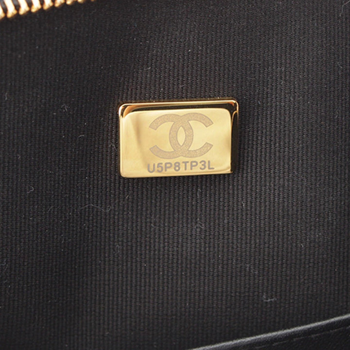 Matelassé Coco Pochette avec chaîne Noir