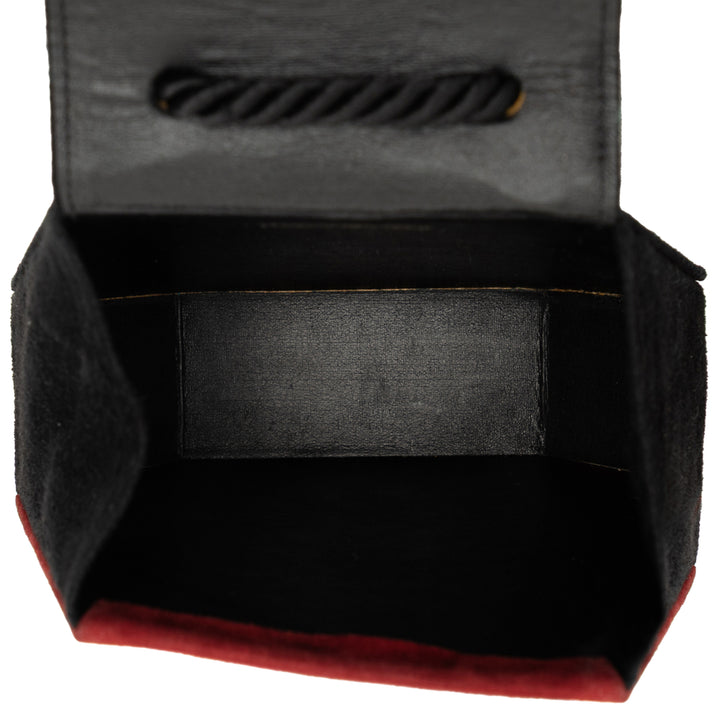 Saint Laurent Bicolor Daim Pompon Sac porté croisé