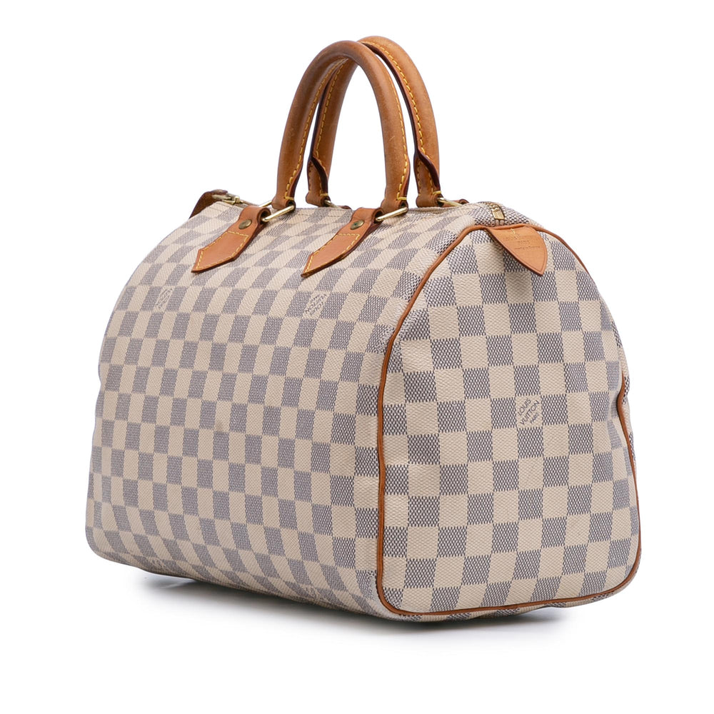 Damier Azur Speedy 30 White - Gaby Paris