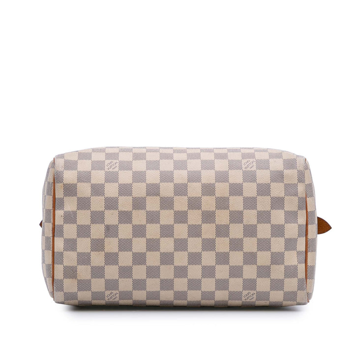 Damier Azur Speedy 30 White - Gaby Paris