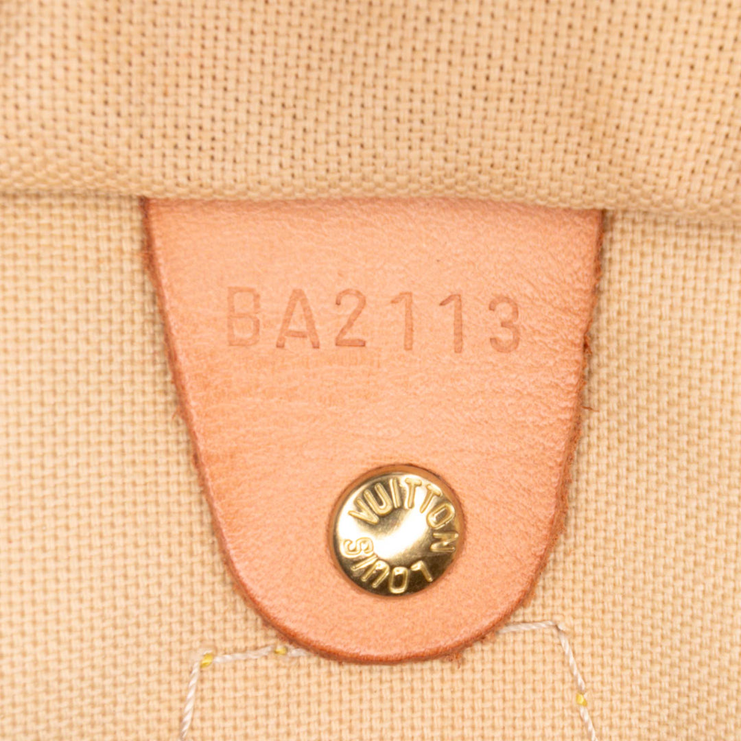 Damier Azur Speedy 30 White - Gaby Paris
