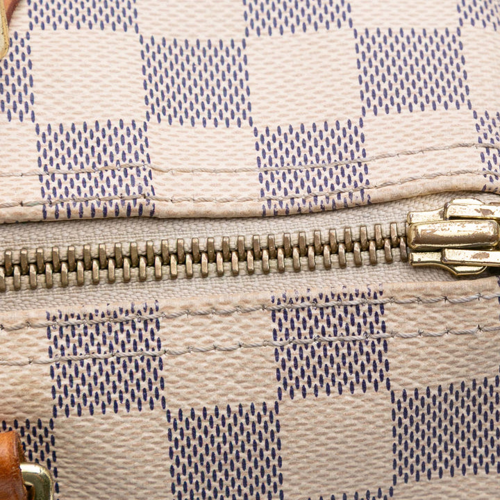 Damier Azur Speedy 30 White - Gaby Paris