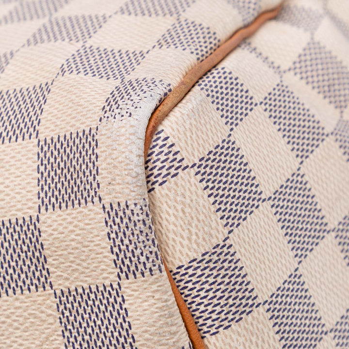 Damier Azur Speedy 30 White - Gaby Paris