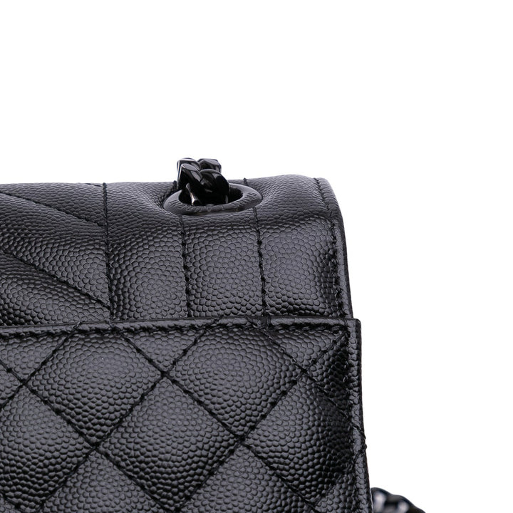 Saint Laurent Large Grain De Poudre Triquilt Monogram Envelope Bag Noir – GABY PARIS Authentique