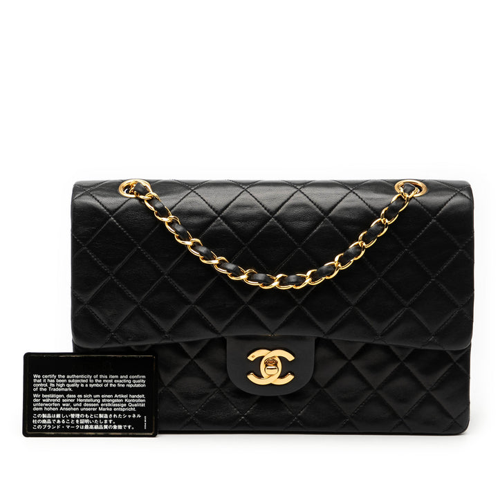 Chanel Medium Classic Cuir d’agneau Double rabat