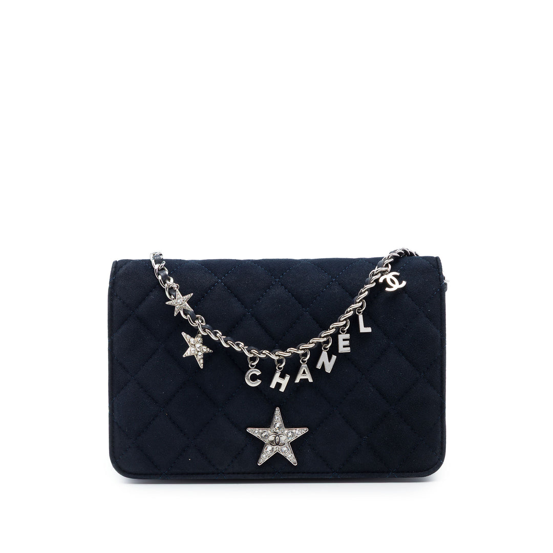 Chanel Matelassé Cocostellar Wallet on Chain Daim