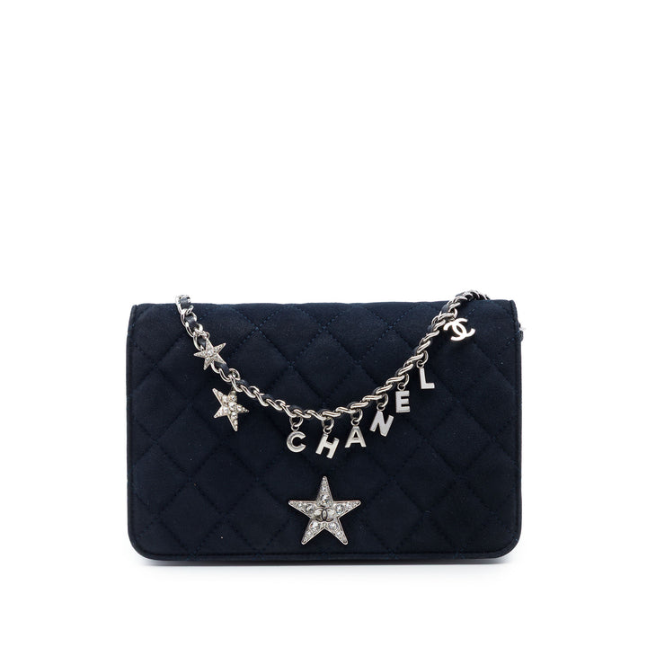 Chanel Matelassé Cocostellar Wallet on Chain Daim