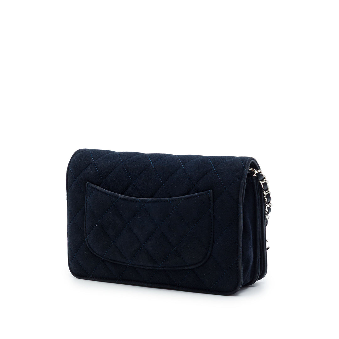 Chanel Matelassé Cocostellar Wallet on Chain Daim