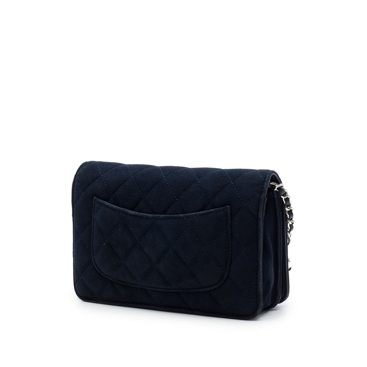 Chanel Matelassé Cocostellar Wallet on Chain Daim