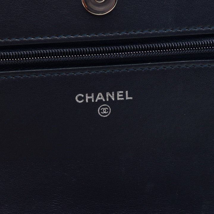 Chanel Matelassé Cocostellar Wallet on Chain Daim