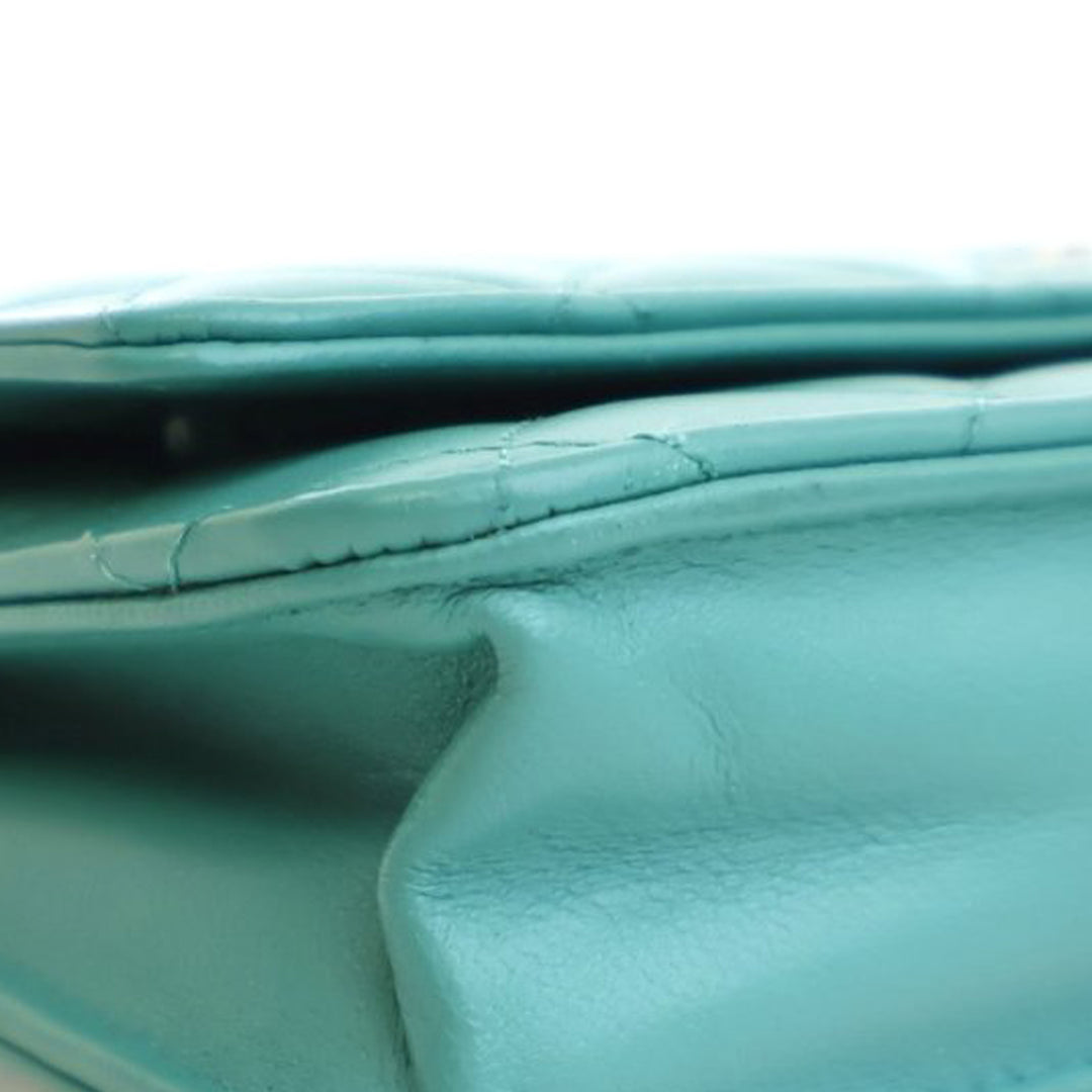 Chanel CC Quilted Cuir d’agneau Wallet On Chain Bleu