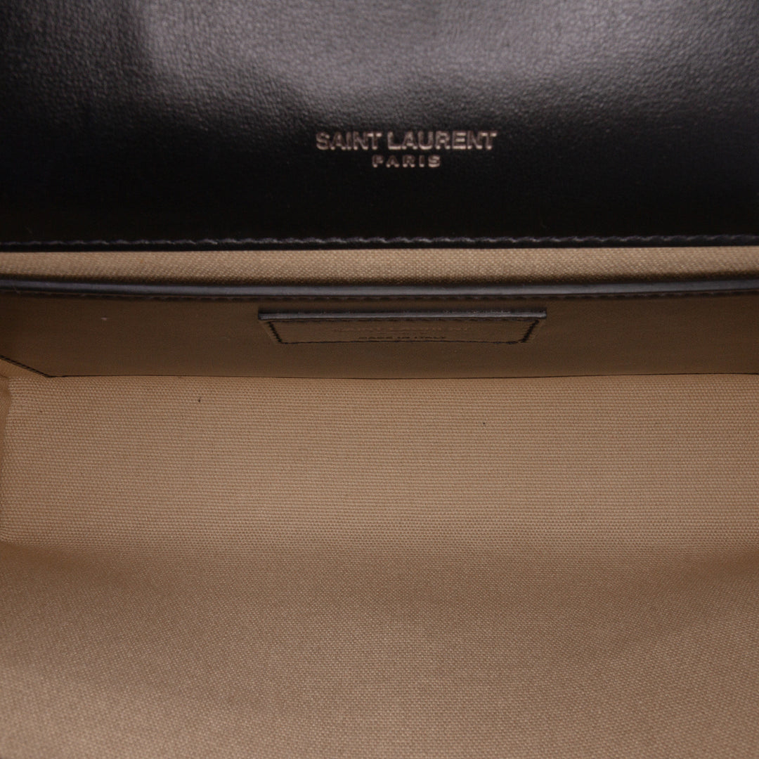 Medium Berber Canvas Classic Monogram Kate Crossbody Brown - Gaby Paris