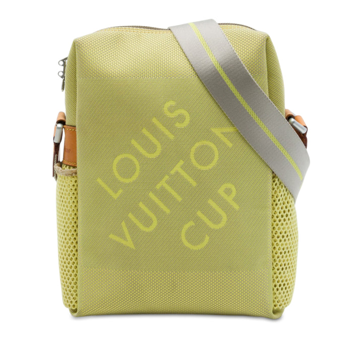 Louis Vuitton Édition limitée Damier Geant LV Cup Weatherly Sac Vert – vue principale – GABY PARIS